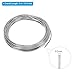 Patikil 99.99% High Purity Zinc Wire, 14 Gauge 2mm Soft Beading Wire for Lab Scientific Experiment (16.4Ft/Roll)