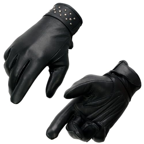 Image of Milwaukee Leather Women's Leather Lightweight Motorcycle Lined Driving Hand Gloves - X-Small