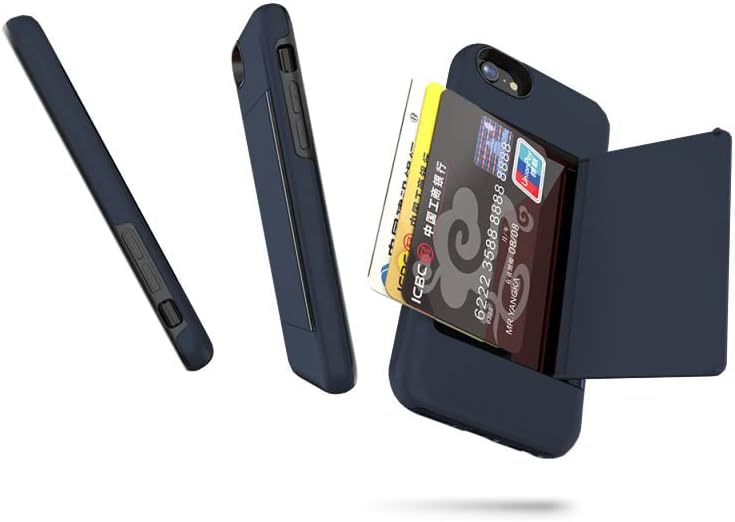 Miniatura 4 de Asuwish Funda para iPhone 6plus 6splus 7plus 8plus i 66s78 Plus con protector de pantalla de vidrio templado y soporte para tarjeta celular con