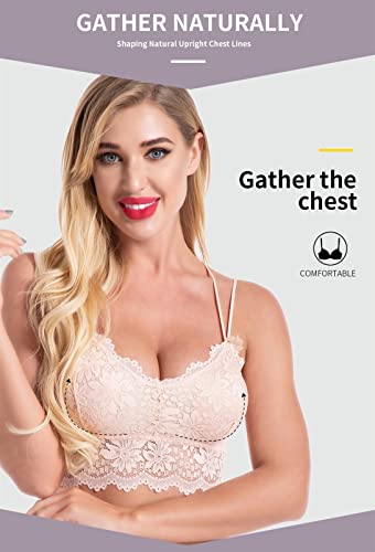 WANGPIN Sexy Spitze Schönheit Back Camisole BHS Wäsche for Frauen Push Up Bandeau Bra Sports BHS Weste Top Bralette… – Bild 3