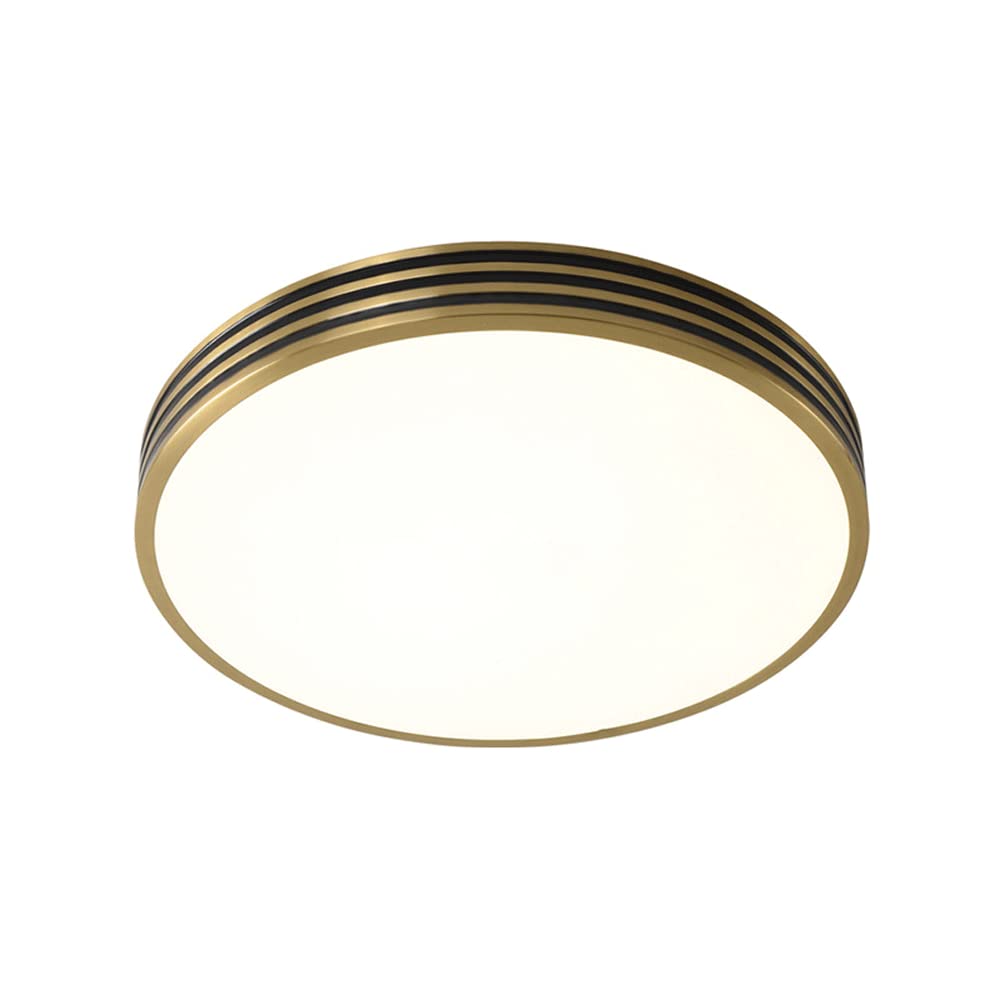 Lustre plafonnier industriel en cuivre de 30cm pour salon