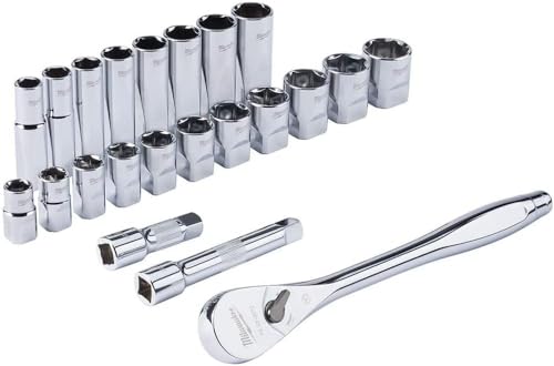 Maletín Milwaukee de 1/2 pulgada para reparaciones mecánicas SAE y métricas en taller 3