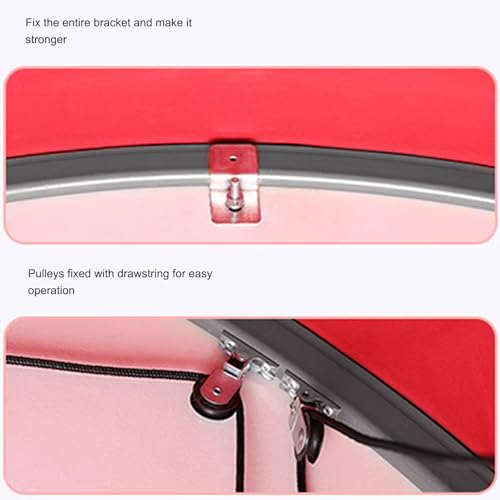 Auvent rétractable contre la pluie pour porte entrée extérieure 60cm - 6