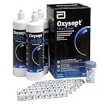 Oxysept Hydrogen Peroxide Contact Lens Solution – 3 Month Supply Disinfecting, Neutralising & Storing System for Soft Lenses | Preservative-Free Deep Clean for Sensitive Eyes
