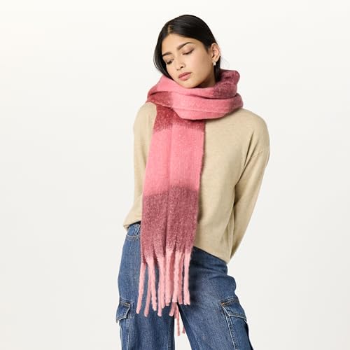 The Drop womens Gemma Oversized Color Block Blanket Scarf4