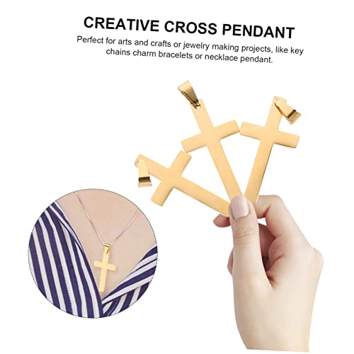 ABOOFAN 24 Pçs Pingente De Cruz Enfeites De Árvore De Natal Colar De Prata Decorações Pretas Enfeite