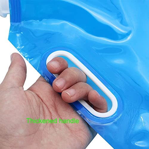 Image of Collapsible Drinking Container, Folding Water Bag Picnic Safety Plastic Water Storage bag Freezable, BPA Free water for Hiking Sport Camping - Pack Of