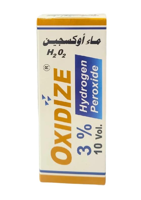 OXIDIZE Hydrogen Peroxide H2O2 3% Concentration 10 Volume Disinfectant and Sterilizer for Topical Use