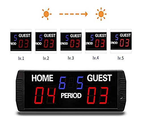 Marcador Multideportivo Digital LED Portátil 6 Dígitos miniatura 4