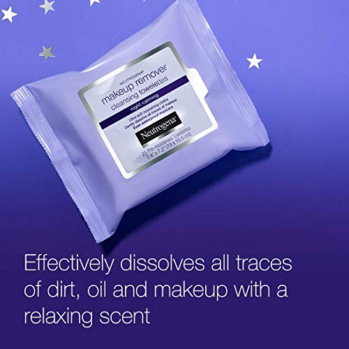 Neutrogena Makeup Remover Cleansing Towelettes Night Calming, 25 Count, 3Pk #TOP3