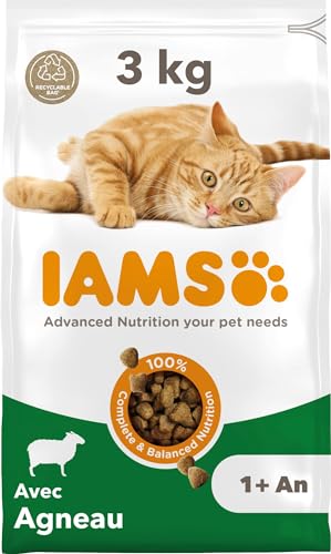 IAMS Croquette à L'Agneau pour Chat Adulte 3 kg