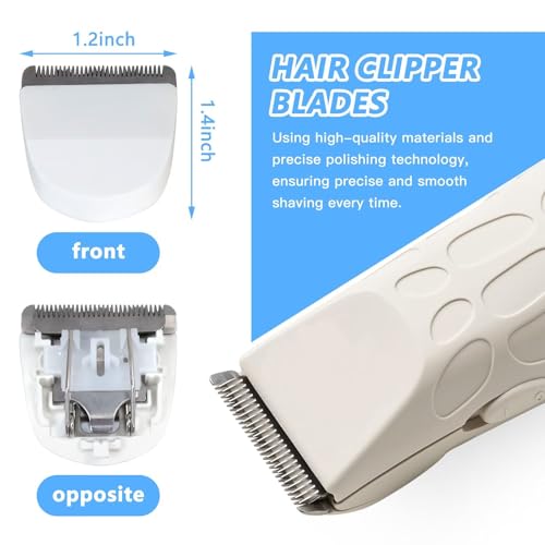 2PCS White Replacement Trimmer Blade Hair Clipper for Wahl Peanut Trimmer 8685, 8655, 8663, 8685-1701