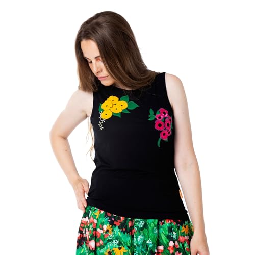 Mamatayoe Sfumato Camiseta, Negro, S para Mujer
