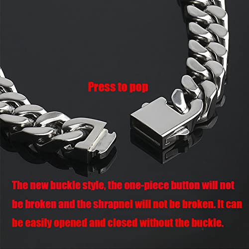 316L Stainless Steel Men Necklace Cuban Chain Links with Gift Box4