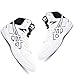 BIAJIAZHUA Boxing Shoes for Men/Women,Fashion Wrestling Shoes Soft Lightweight Breathable Comfortable Non-Slip,Boxing Boots Waterproof Wear-Resistant(Color:White,Size:8.5)