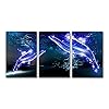 Moderne Canvas Schilderij Dier Blauwe Walvis Zeebodem School van Vis Poster Wall Art Print Woonkamer Slaapkamer Decor…