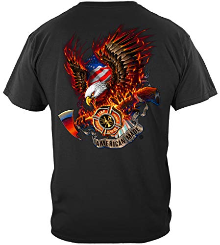 Firefighter Pocket Knife | Patriotic fire Eagle American Made Shirt ADD113-FF2062L