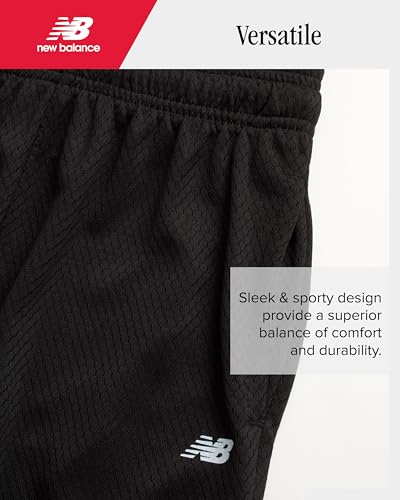 New Balance Boys' Active Shorts - Performance Gym Shorts with Pockets - Kids' Mesh Athletic Shorts for Boys' (Size: 4-20)2