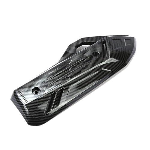 Cubierta de escape para Honda PCX160 2025 protector térmico de abs negro con abrazadera