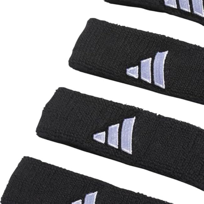 adidas Interval 3/4-inch Bicep Band, Black/White/2, One Size