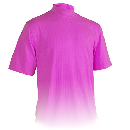 Monterey Club Men's Emboss Texture Mock Shirt #3308