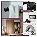 Alise 1-Inch Dia Shower Closet Rod Set Holder Flange Socket Bracket Supports,Stainless Steel Matte Black 4 Pcs
