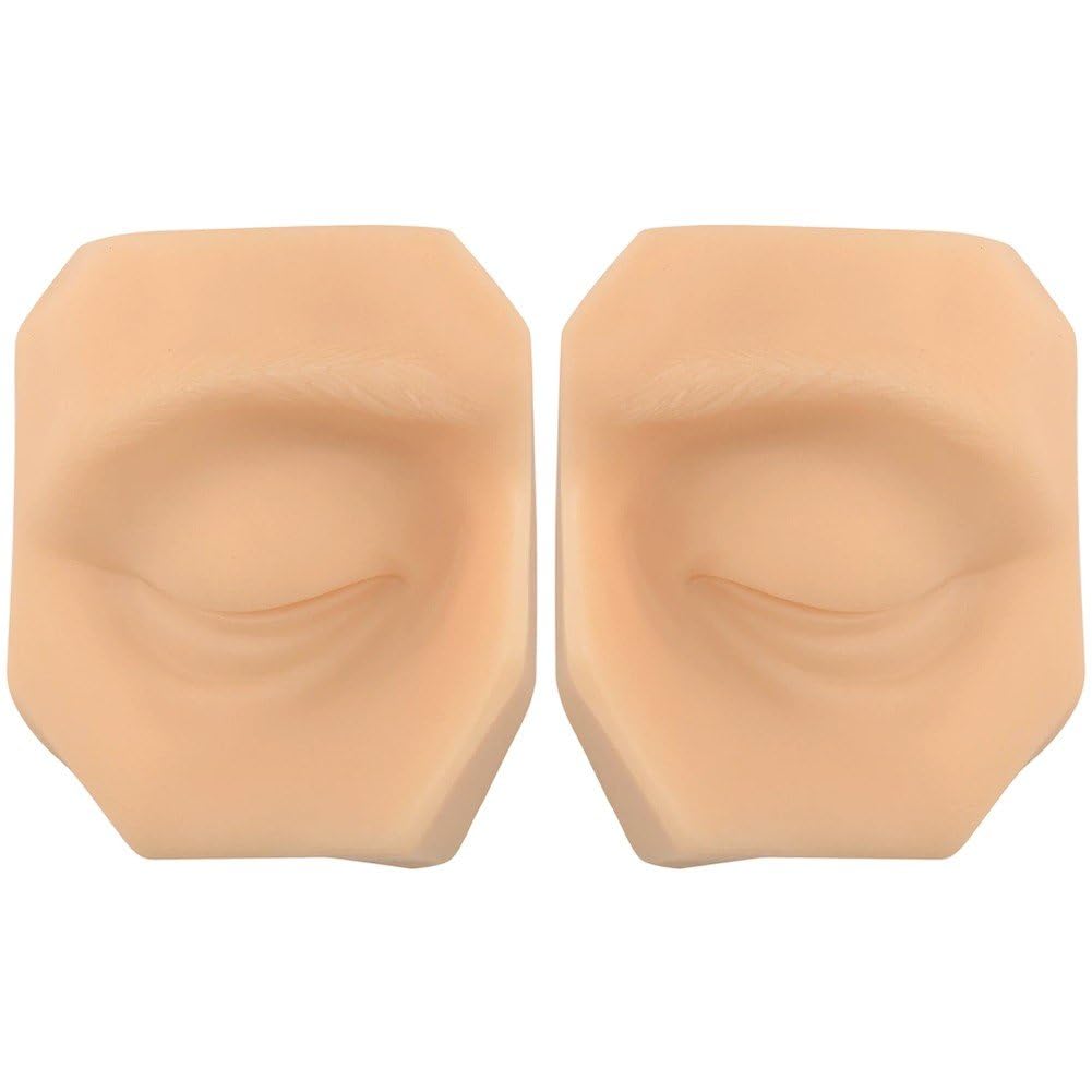 Sslvya 2 Pcs Eye Models for Practicing Piercing, Suture, Silicone Flexible Model for Education Display, Eye Model for Teaching Instructions