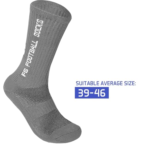 Image of Anti-Slip Sports Socks with Rubber Grip - High-Tech Breathable Cricket, Football, Yoga Socks for Men & Women | Athletic Socks for Gym, Running