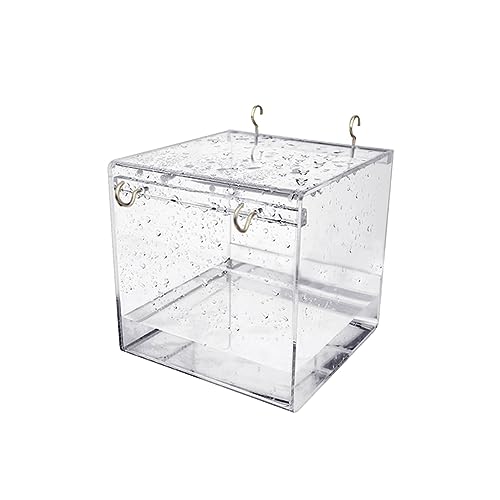 Abaodam Caged for Small Birds Covered Bath Cage for Canaries and Parrots Design and