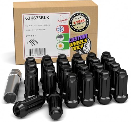 Wheel Accessories Parts 24 Pcs M14x2 14x2 Thread Truck 2.00