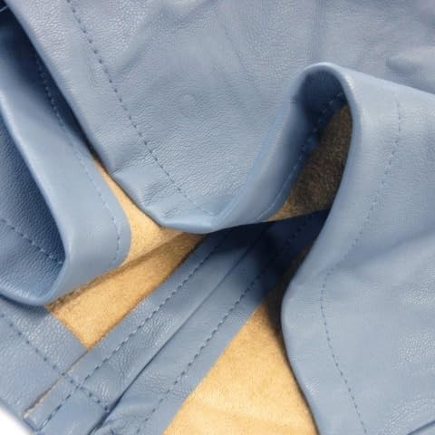 シンプリシテェ SIMPLICITE スカート フェイクレザー タイト ナロー ロング ハイウエスト ストレッチ しなやか 青 ブル