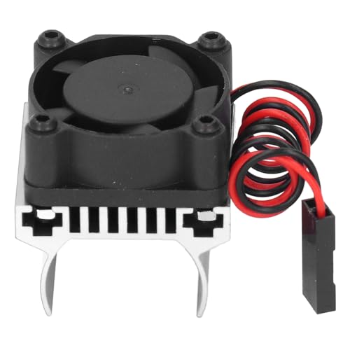 RC Motor Cooling Fan Heatsink Fan Efficient Cooling for Traxxas 1/18 Remote Control Car (Silver)