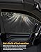 Saleago in-Channel Window Rain Guards Fit for Truck Jeep Wrangler JL 2018-2025 and Gladiator 2020-2025 Extra Durable Window Visors Window Deflectors Vent Visors Vent Shades Car Accessories-4 pcs