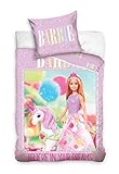 ✔BETTWäSCHE BARBIE Bettbezug 135x200 + Kissenbezug 80X80 ✔Kinderbettwäsche BARBIE MAßE: 135 cm x 200 cm + 80 cm x 80 cm ✔Material: 100% Baumwolle ✔mit Reissverschluss ✔OFFIZIEL LIZENSIERTES PRODUKT ✔GEPRÜFT AUF SCHADSTOFFE NACH ÖKO-TEX STANDARD 100 ✔KEINE CHEMISCHE REINIGUNG MÖGLICH ✔WASCHBAR BEI 60ºC✔ 1x Bettbezug 135x200 + 1x Kissenbezug 80x80 
