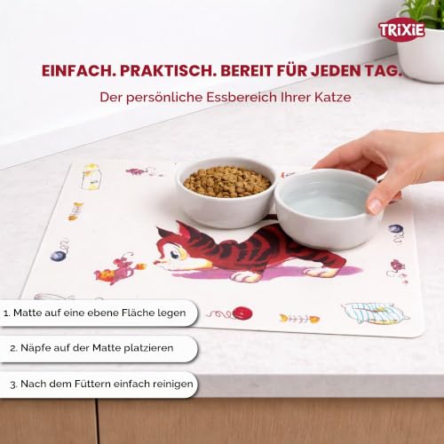 TRIXIE Rutschfeste Matte, Heimtierbedarf, Weiß