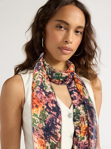 Women Lightweight Scarves Sunscreen Beach Shawls Floral Wraps for Spring Summer3