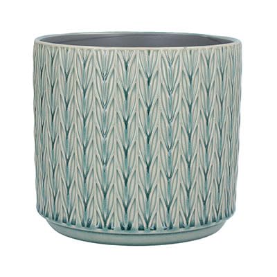 Gisela Graham Blue Staghorn Plant Pot - Large