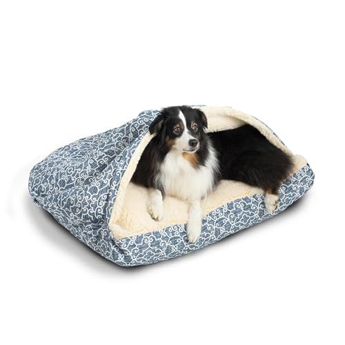 Image of Snoozer Rectangle Cozy Cave Dog Bed, Hooded Dog Bed, Ramey Oxford (S)