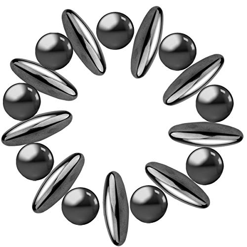 Large Magnetic Fidget Toys Set Magnet Rings Building Fidget Blocks Cube Chain Anti Stress Autism Intelligence Learning Science Discovery Games Educational Stacking Toys for Kids Adult (18PCS)