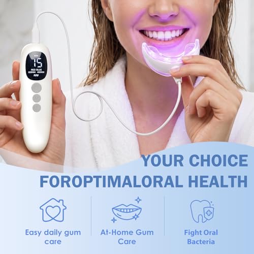 Red Light Therapy for Gums, Oral Care kit for LED Red & Blue Light, Helps Reduce Gum Inflammation and Gum Recession, Relieve Toothaches, and Teeth Whitening Accelerator Alternate view