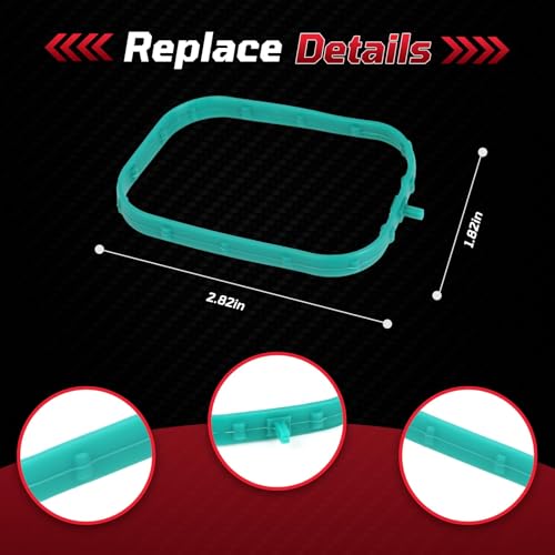 Image of 12626354 Engine Intake Manifold Gasket Runner Seals, Compatible with Che vy Cadil lac GM C Vehicles, Fits for 2014-Newer LT Based Engines 5.3L 6.2L LT1 LT2 L83 L86 L84 L87 L82 L8B, 8 PCS
