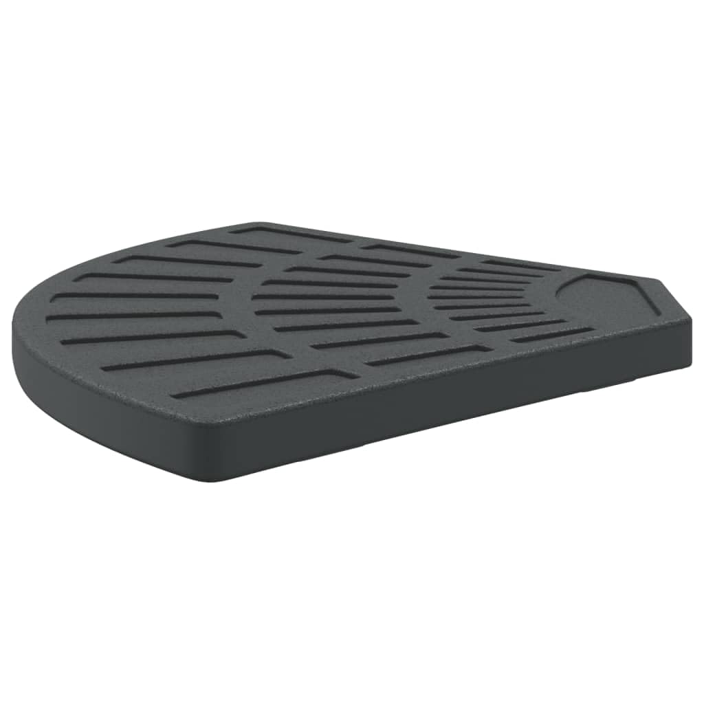 Stojak na parasol przeciwsłoneczny o wadze 14 kg, z uchwytem, polietylen i beton, 46 x 46 cm, podstawa parasola na parasol, na balkon, taras, do ogrodu, stabilny stojak na parasole