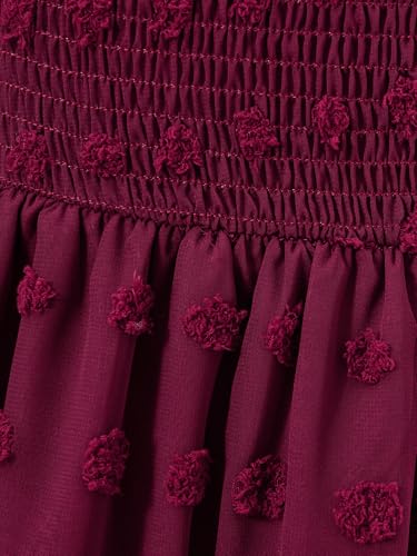 Girls Dress Summer Puffy Sleeve Embroidery A Line Chiffon Double Layer Smocked Shirred Kids Party Dresses 6-15 Years4