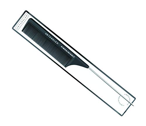Untangled Fine Tooth Pin Tail Parting Comb - For Difficult Styling and Hair Extensions