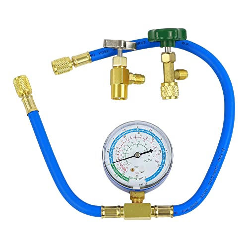 Wisepick R290 and R600A Charging Hose and Gauge Set with 1/2