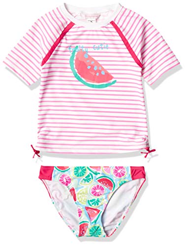 Tommy Bahama Girls' 2-Piece Rashguard and Swim Bottoms Set