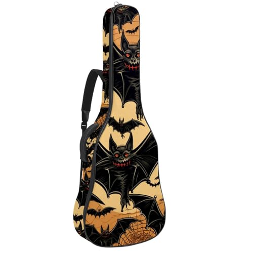 Sac guitare acoustique à motif Halloween pour déplacements urbains à vélo