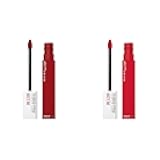 Super Stay Matte Ink Liquid Lipstick Bundle - Shot Caller Bright Pinky Red & Exhilarator Ruby Red