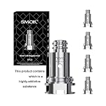 SMOK Meshed Replacement Coils - Pack of 5, Compatible with Priv N19 Kit, Nord Pods Series, MTL Vaping, Haman Dense Vapor Production and Long Lasting Performance, No Nicotine (Nord Regular - 1.4 Ohm)