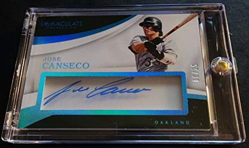 2017 JOSE CANSECO PANINI IMMACULATE COLLECTION AUTO #IA-JC ATHLETICS 08/25 (925)